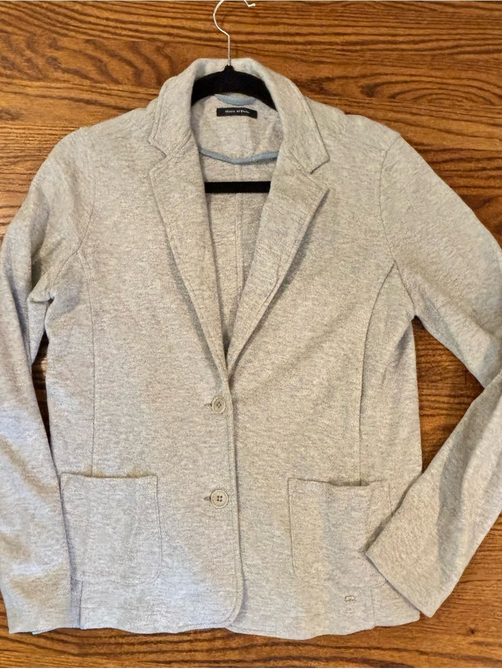 Marc O’Polo Women's Light Gray Knit Blazer Jacket